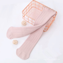 Nouveau style couleur pure genou haute coton longues filles bas chaussettes pour bébés et tout-petits